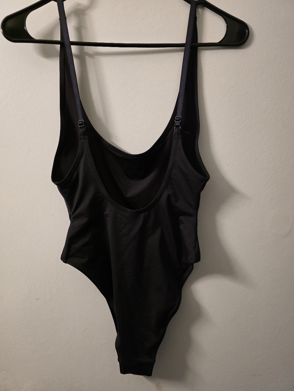 SKIMS Swim Scoop Neck Black One-Piece Bodysuit SMALL - Picture 2 of 3